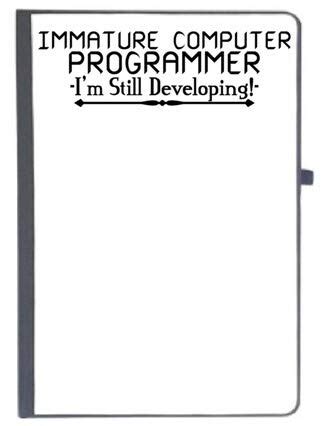 UDNAG Ruled Notebook Diary 'Programmer | Immature Computer Programme ...
