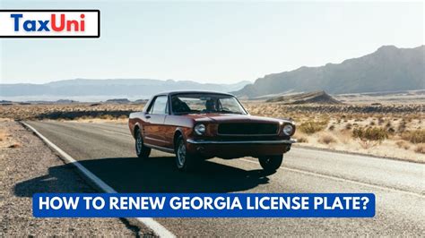 How to Renew Georgia License Plate?