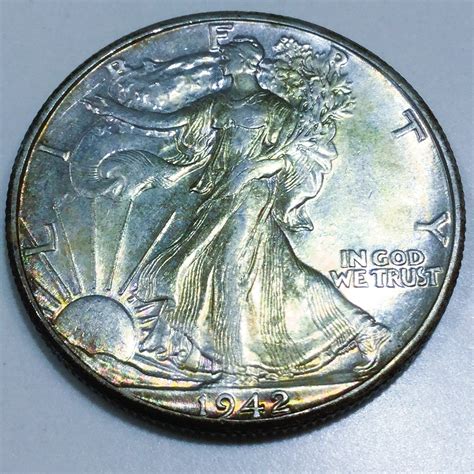 1942 AU/BU Walking Liberty Half Dollar Beautiful Coin | Property Room