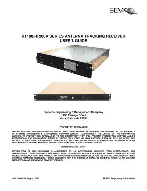 Fillable Online semco rt100 Fax Email Print - pdfFiller