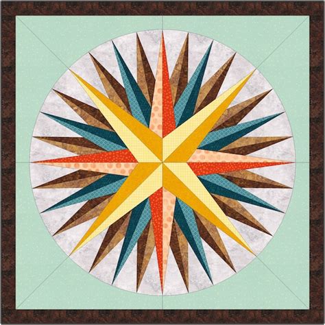 Image result for Compass Quilt Pattern