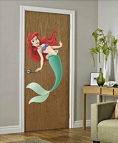 Kaushiki Collection Flying Mermaid Decorative Home Door/Wall Sticker ...