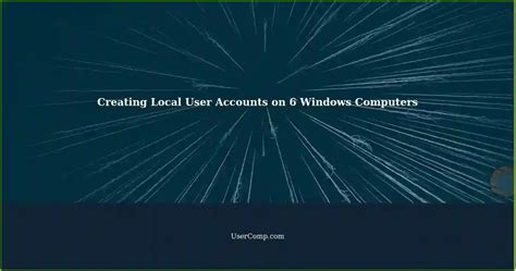 Create Local User Accounts 的图像结果