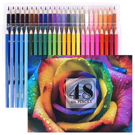 Wynhard Color Pencils Set 48 Pcs Drawing Kit Artist Kit Artist Pencil ...