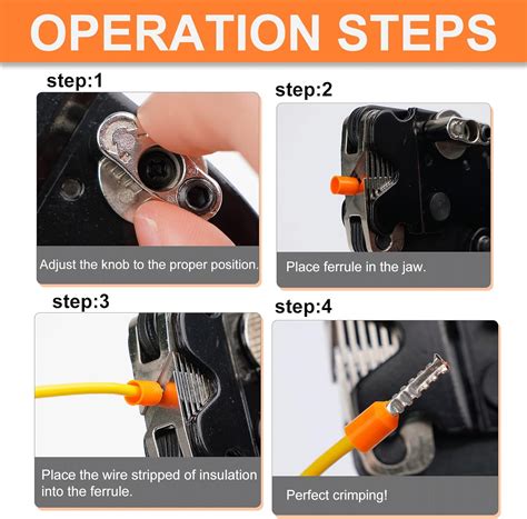 Buy KF CPTEC Square Crimping Tool for End-Sleeves Ferrules Wire Ends ...