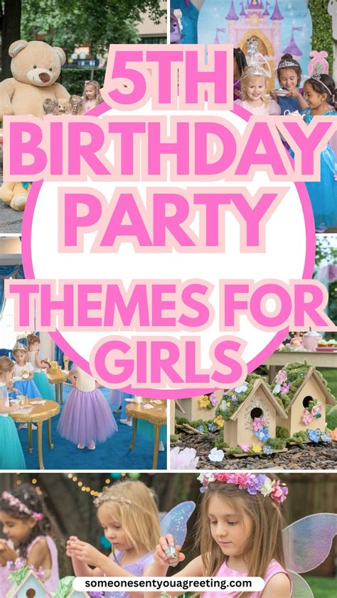 5th Birthday Party Themes for Girls in 2025 | 5th birthday party ideas ...