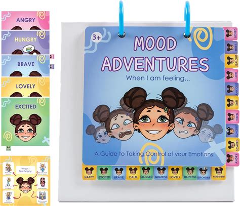 Amazon.com: Alened Emotion and Feeling Flip Book for Kids, Autism ...