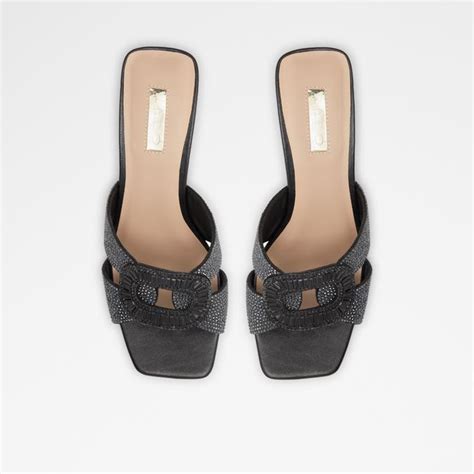 Soltis Women's Black Block Heel Sandals | Aldo Shoes