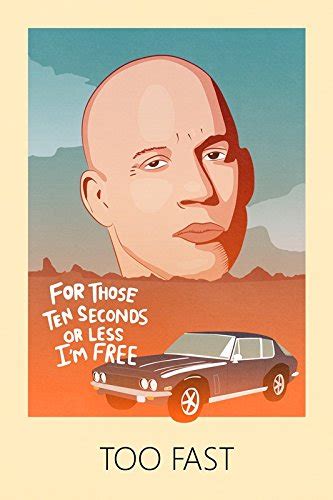 PosterGully - I Am Free Dom Fast And Furious Wall Art Poster 12 x 18 ...
