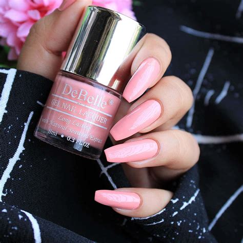 Buy DEBELLE GEL NAIL LACQUER APRICOT DEW PASTEL PINK NAIL POLISH-8ML ...