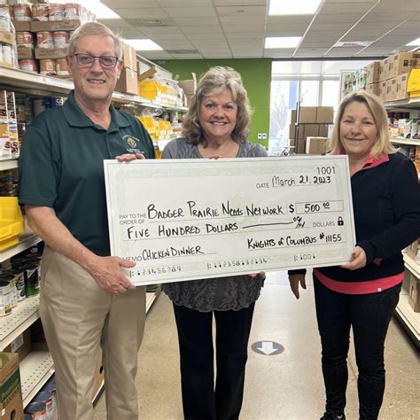 Latest News from Badger Prairie Needs Network - April 2023