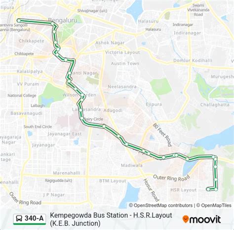 340A Route: Schedules, Stops & Maps - H.S.R.Layout (K.E.B. Junction ...