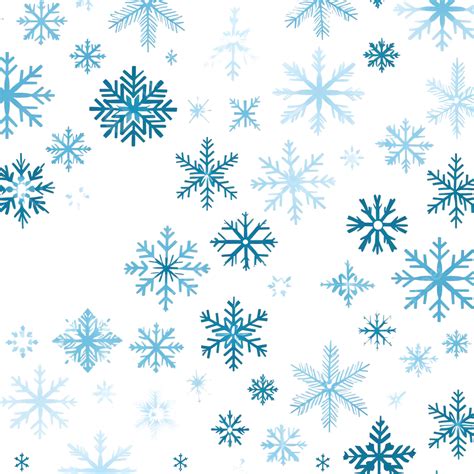 Christmas Seamless Pattern Of Snowflakes Of Different Shapes, Winter ...