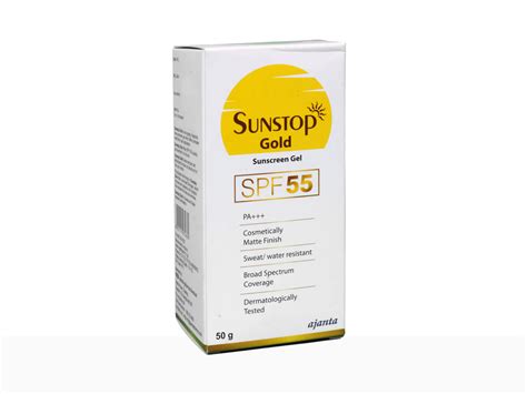 Buy Sunstop Gold Sunscreen Gel SPF 55 PA+++ Online at Best Price ...