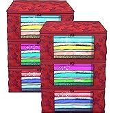Kuber Industries Clothes Organizer For Wardrobe (Pack of 3) - Storage ...