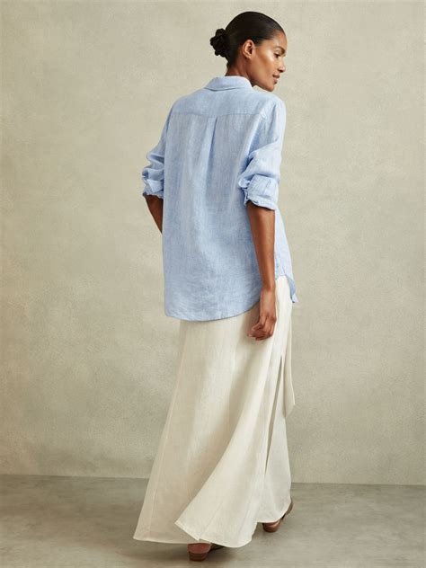 Reiss Campbell Linen Long Sleeve Shirt - REISS