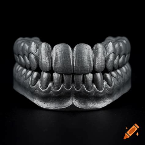 Teeth made of lead on Craiyon