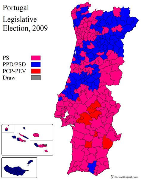 Portugal. Legislative Election 2009 - Electoral Geography 2.0