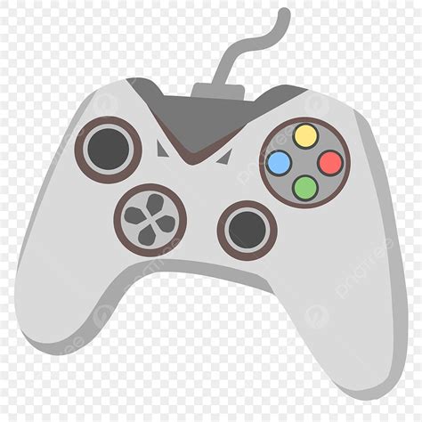 Video Game Controller PNG Image, Light Gray Video Game Controller Clip ...