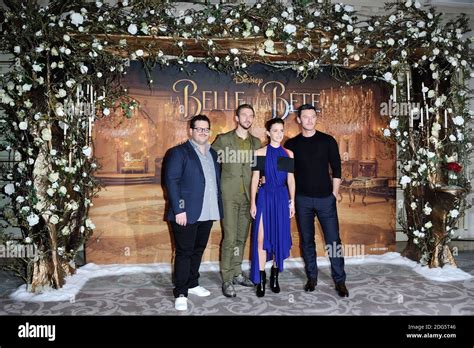 Bill Condon, Dan Stevens, Emma Watson and Luke Evans attending the ...