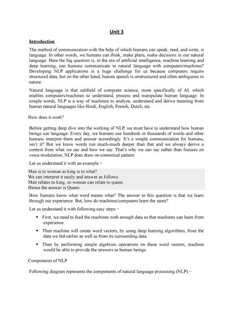Unit 3 - unit 3 - Unit 3 Introduction The method of communication with ...