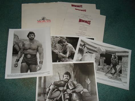 HERCULES Lou Ferrigno & Sybil Danning 1983 Press Kit w/4 Glossy B/W ...