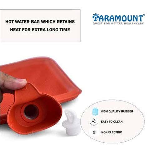 Buy PARAMOUNT HOT WATER BAG FOR PAIN RELIEF & PERIOD CRAMPS RUBBER ...