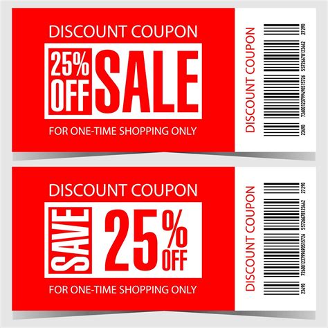 Discount coupon for sale promotion to save money during the shopping ...