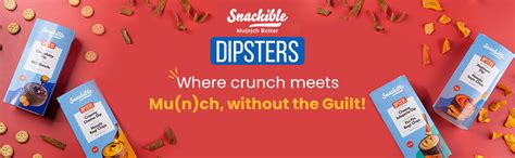 Snackible Dipsters Chips & Dip - Assorted | Pack of 2 Flavours | Cheesy ...