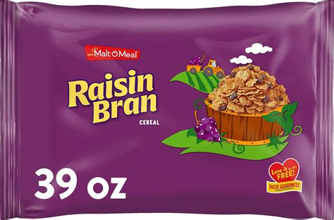 Amazon.com: Malt-O-Meal Raisin Bran Cereal, Wheat Flakes and Raisins ...