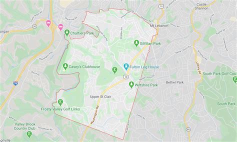 Upper St Clair Pa Map at Keith Maxey blog