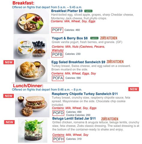 New Zoës Kitchen Food For Sale On American Airlines - View from the Wing