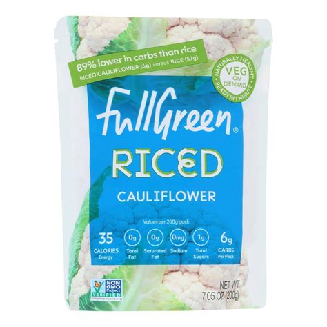 Fullgreen - Riced Veg Cauliflower - Case of 6-7.05 OZ - Walmart.com