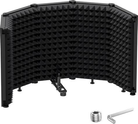 Amazon.com: TRUE NORTH Microphone Isolation Shield w/Desk Feet and ...
