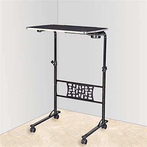 TARKAN Wood Standing Desk Riser, Height Adjustable Sit to Stand Desktop ...