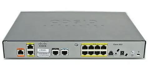 Cisco 892-K9 890 Gigabit Ethernet Security Router - Router - ISDN 8 ...