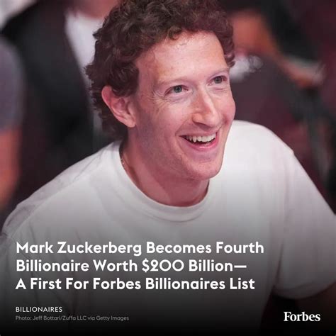 Meta co-founder Mark Zuckerberg's net worth reached the $200 billion ...