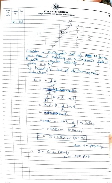 Ac synoptic - solved answer - Space Marks Question Sub R START VWRITING ...