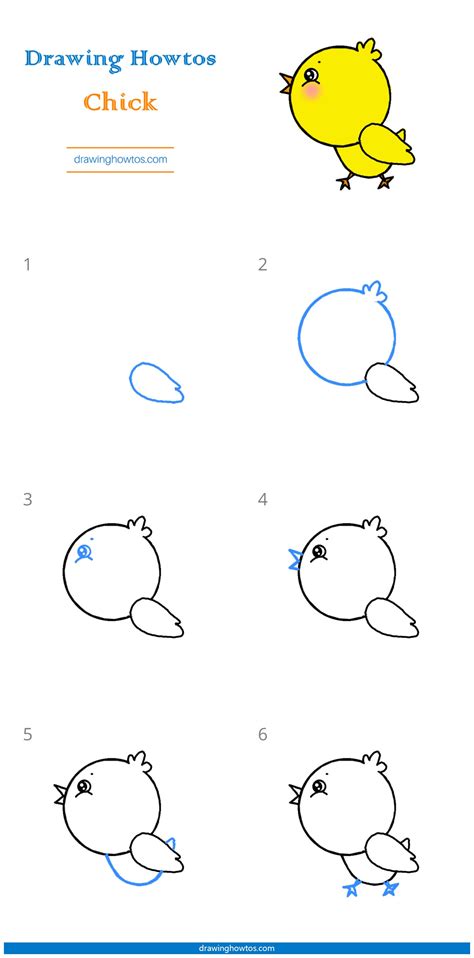 How to Draw a Chick - Step by Step Easy Drawing Guides - Drawing Howtos