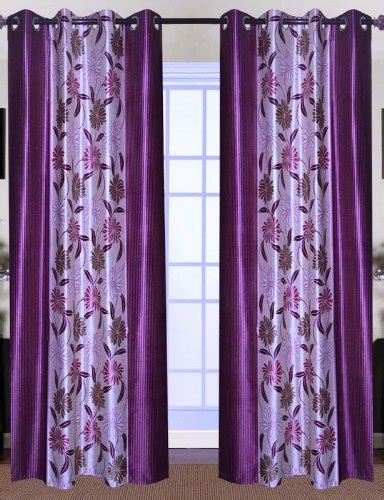 Buy HandloomWala Floral Design Eyelet Door Curtain Online at Low Prices ...