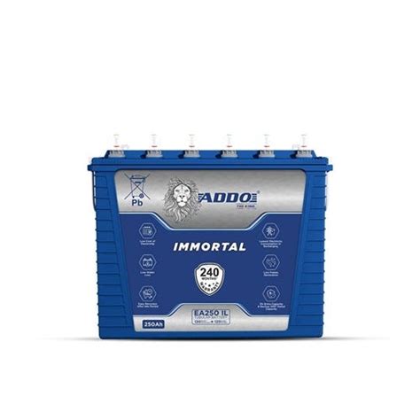 Addo 250 Ah Tall Tubular Inverter Battery Blue (EA250IL-1) Online Price ...