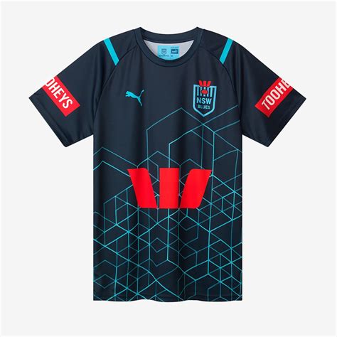 Puma New South Wales Blues 2024 Replica Training Tee - Blue - Mens ...