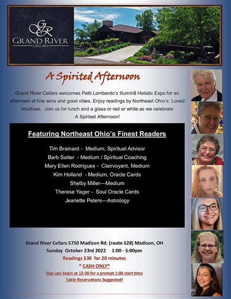 Holistic Day-A Spirited Afternoon - Grand River Cellars Winery & Restaurant
