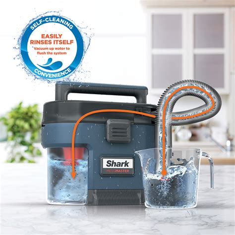 Shark MessMaster Portable Wet/Dry Vacuum, Small Shop Vac, 1 Gallon ...