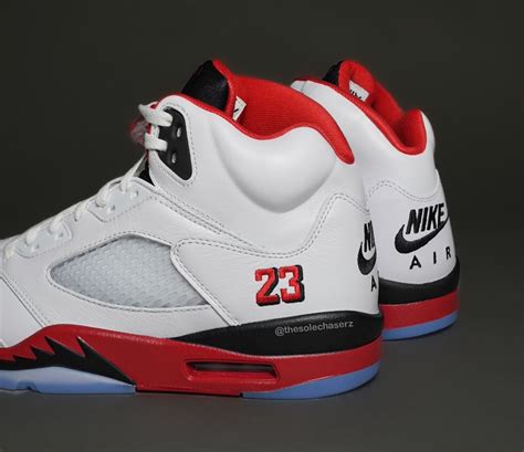 Jordan 5 Custom Fire Red