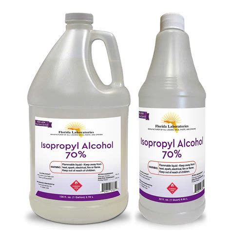 70 Isopropyl Alcohol , Rubbing Alcohol - Flalab.com - Free Shipping