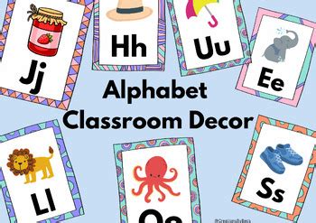 Alphabet Classroom Wall Decor by creationsbybecs | TPT