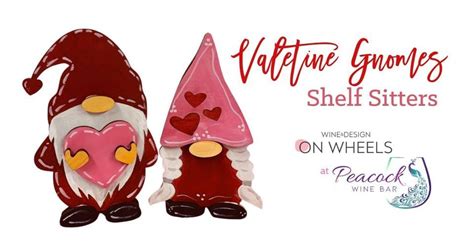 VALENTINE GNOMES SHELF SITTERS at PEACOCK WINE BAR, Peacock Wine & Book ...