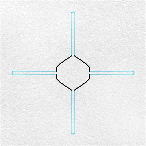 Snowflake Drawing Easy 的图像结果