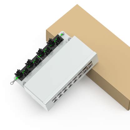 90 Degree 8-Port Shielded Patch Panel Wall-Mount Network Patch Panel ...